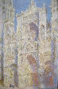 Claude Monet Rouen Cathedral, West Facade, Sunlight painting